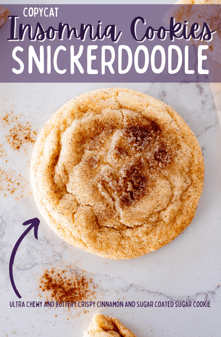 pin image for insomnia snickerdoodle cookies