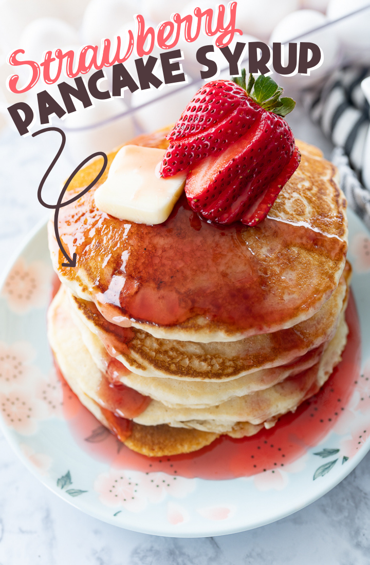 pin Image for strawberry pancake syrup
