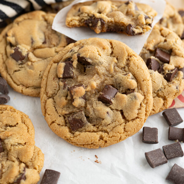 Close up of Wendy's Chocolate Chunk cookie dupe.