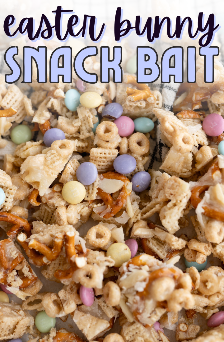 salty + sweet Easter bunny snack mix