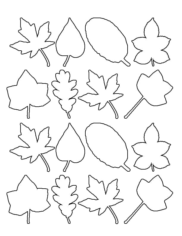 Leaf Template To Write On PDF Template